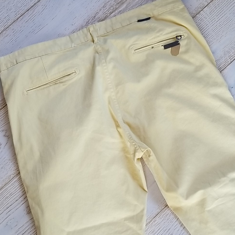 ZARA MAN Modern Chino Pants 38 x 30 Soft yellow - Picture 2 of 6